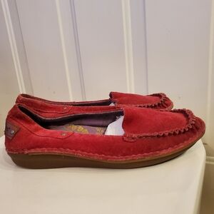 Hush Puppies Leather Suede Size 8